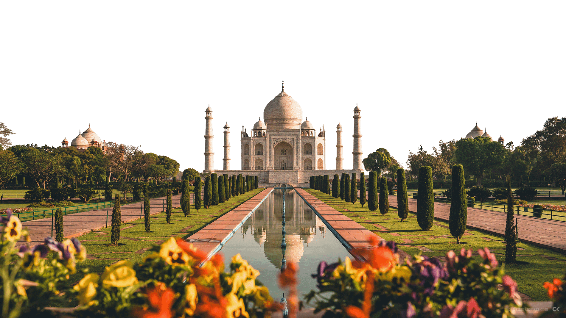 TajMahal at sunny day